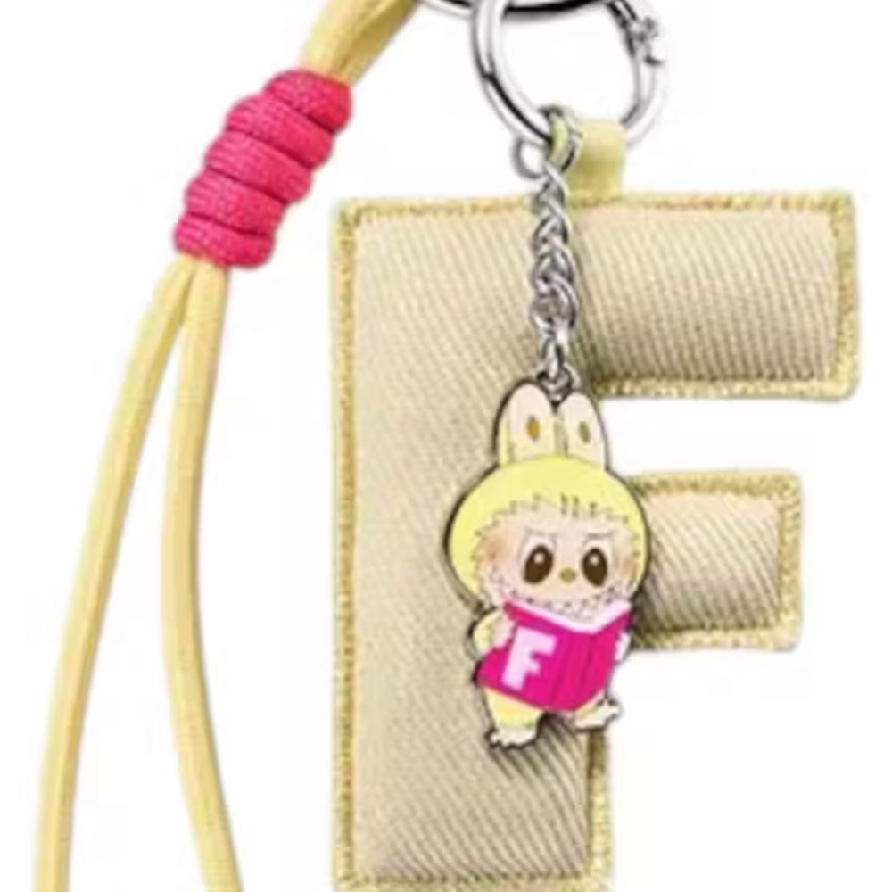 Authentic “F” Keychain Pendant Pin for Love